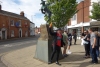 Anthony at Fools Statue Stratford