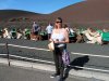 Sue and camels in National Park